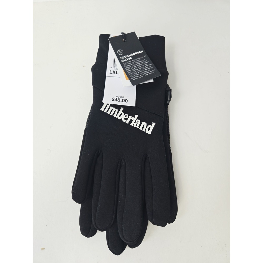 Timberland Touchscreen Gloves black NWT sz L/XL Adult winter